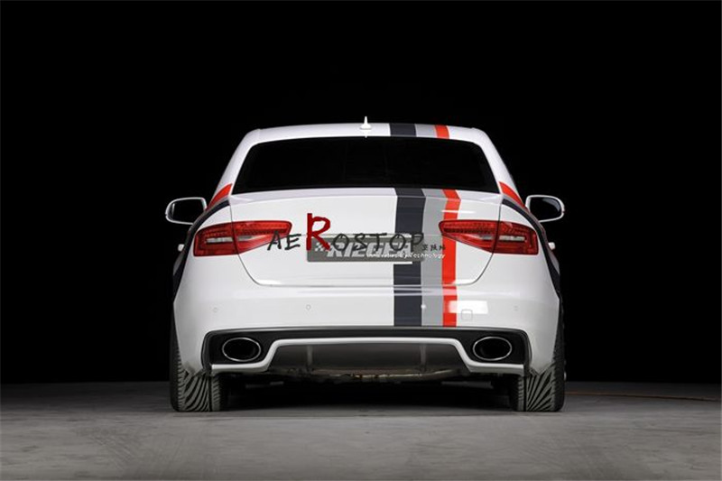 A4 B8 FACELIFT MODEL RIGER RS5 STYLE REAR BUMPER WITH DIFFUSER