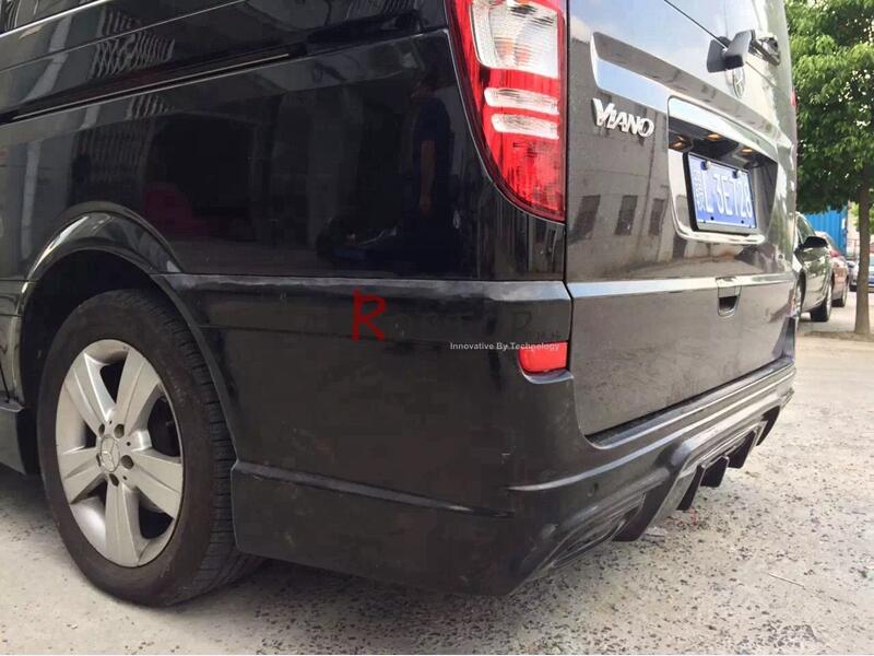 2012+ W639 VIANO WALD BLACK BISON STYLE REAR BUMPER WITH BRAKE LAMP (CHINA VERSION)