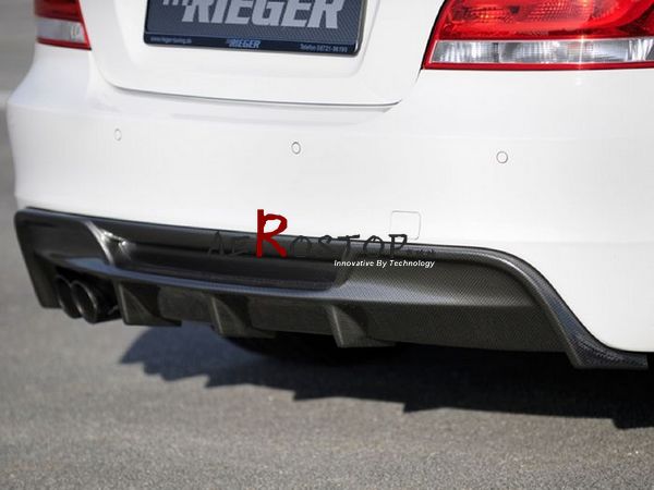 BMW E82 E88 1M RIEGER STYLE REAR BUMPER DIFFUSER