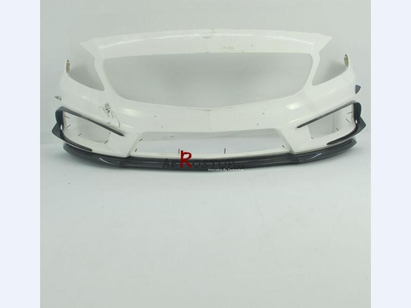 W176 A250 STYLE FRONT BUMPER WITH CARBON FRONT LIP & CANARDS