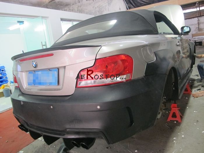 BMW E82 E88 1M RZS STYLE WIDE REAR BUMPER