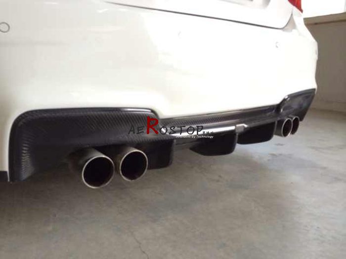 BMW E90 3-SERIES LCI 1M STYLE REAR BUMPER WITH REAR DIFFUSER