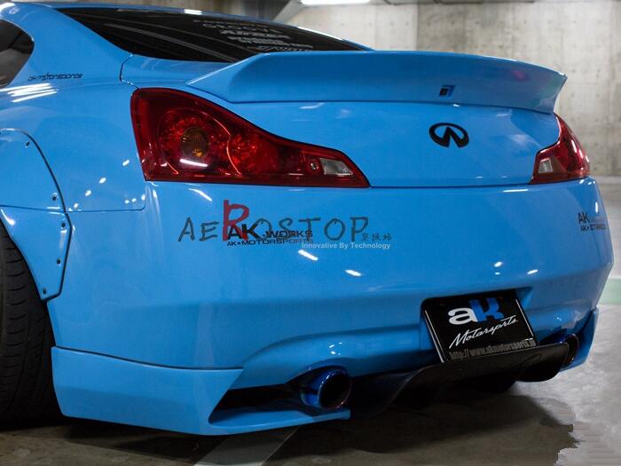 G35 G37 V36 SKYLINE AK/LB STYLE REAR DIFFUSER 3PCS