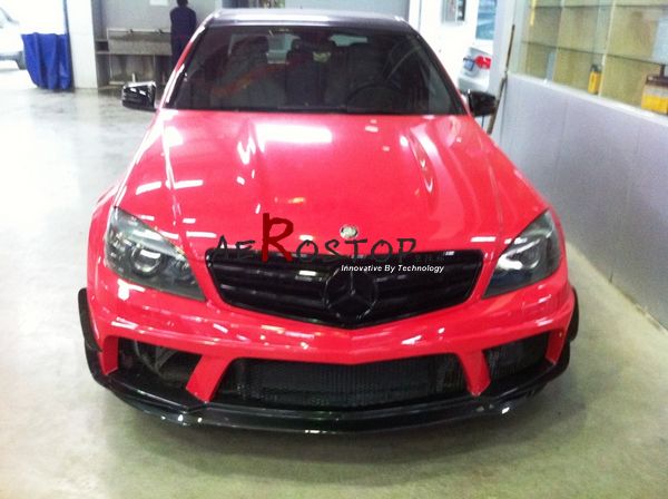 2008-2010 C63 AMG BLACK SERIES STYLE FRONT BUMPER WITH CANARD