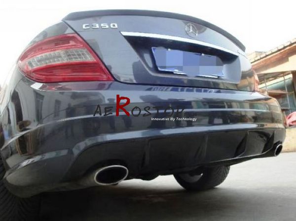 2008-2010 W204 SPORTS REAR BUMPER EURO-STYLE DIFFUSER COVER