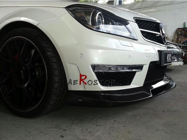 2011-2013 C63 507 SEDAN/COUPE AMG REVOZPORT RBS II FRONT SPLITTER