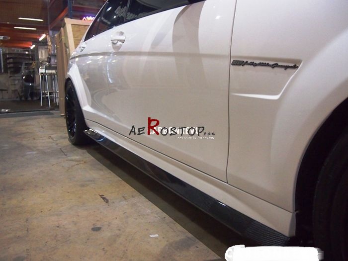 2008-2013 C63 SEDAN AMG REVOZPORT RBS II SIDE SKIRT EXTENSIONS