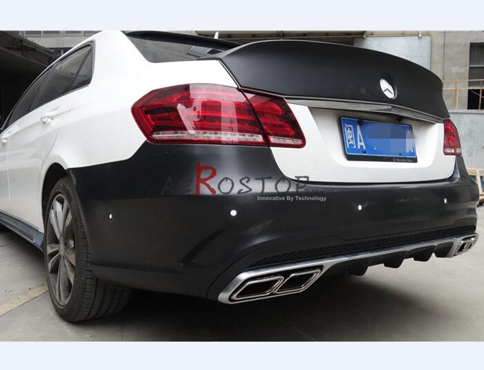 2014+ W212 E-CLASS SEDAN WALD BLACK BISON STYLE TRUMK WING