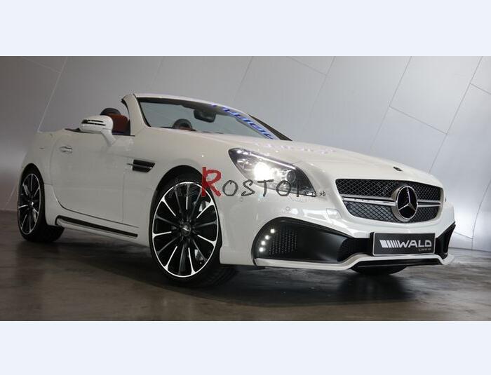 R172 SLK-CLASS WALD BLACK BISON STYLE FRONT BUMPER DIFFUSER