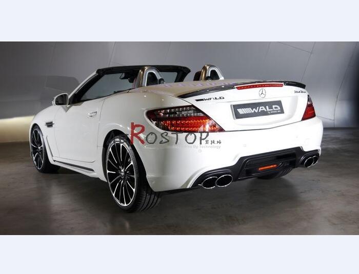 R172 SLK-CLASS WALD BLACK BISON STYLE REAR BUMPER