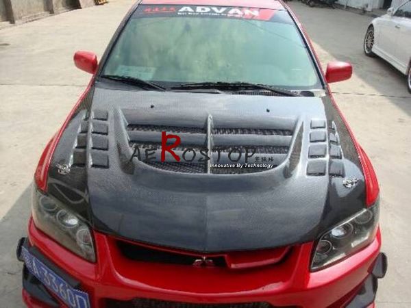 EVOLUTION VIII IX EVO 8 9 VOLTEX STYLE HOOD (STREET VERSION)