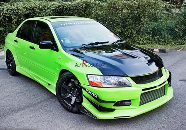 EVOLUTION VIII IX EVO 8 9 VOLTEX CYBER EVO STYLE TYPE-2 FRONT BUMPER WITH CANARD (STREET VERSION)