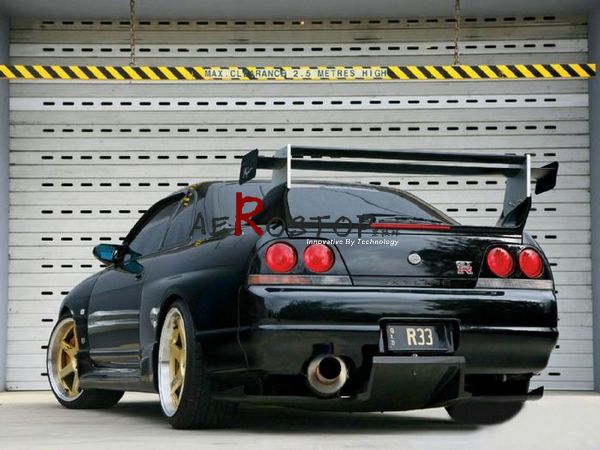 R33 GTR TOP-SECRET REAR DIFFUSER 3PCS WITH FITTING KITS