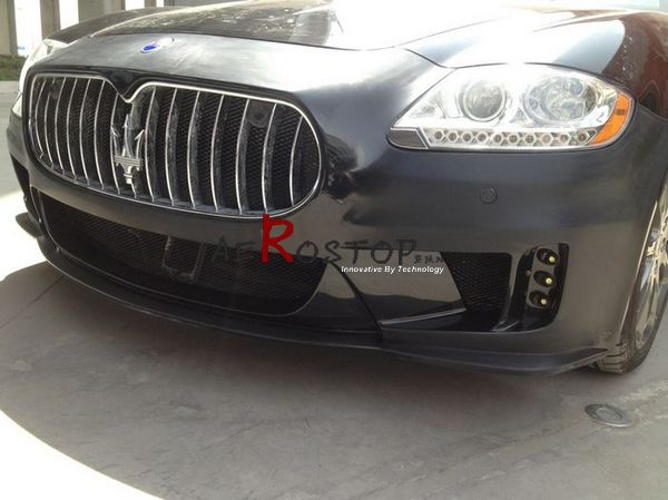 2004-2012 QUATTROPORTE WALD STYLE FRONT BUMPER WITH LED LAMP
